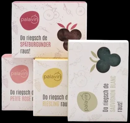 Handgefertigte Naturseife mit Traubenkernen im 4er Set